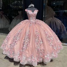 Made to order, can be made with any change, custom service available.Follow us on Instagram @promdressesgirl【FABRIC】: Tulle【SHOWN COLOR】: As Picture【AVAILABLE COLOR】: As Picture, Custom Color(Pls refer to the tulle color swatches thru this link and put the color code in the order note section when you check out http://www.luulla.com/product/611456/tulle-color-swatches)【AVAILABLE SIZE.. Pink Quinceanera Dresses, Pink Quinceanera, Quinceanera Themes Dresses, Pink Quince, Quinceñera Dresses, Applique Lace, Gown Pictures, Quinceanera Dresses Pink, Pretty Quinceanera Dresses