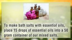 Making Aromatherapy Bath Salts using Essential Oils and Flowers Skin Essential Oils, Unique Homemade Gifts, Diy Natural Remedies, Gifts For Xmas, Cheap Candles, Average Woman, Making Essential Oils, Bath Soaks