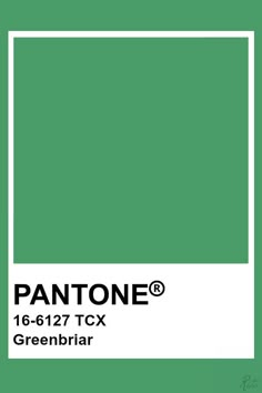 the pantone green color is shown