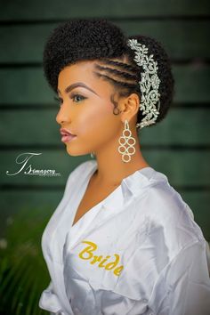 110+ Wedding Hairstyles for Natural Hair | Hairstyles & Haircuts for African American Older Hairstyles, Afro Wedding Hairstyles, Natural Bridal Hair, Natural Hair Wedding, Black Wedding Hairstyles, Natural Wedding Hairstyles, Natural Hair Bride, Side Braid Hairstyles, Hair Crochet