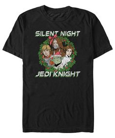 a black t - shirt with the words silent night and an image of two women