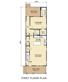 the first floor plan for a small house