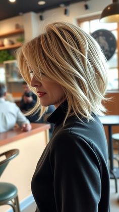 70 Retro Hairstyles for Medium Length Hair for Women Over 60 Medium Length Hair For Women, Medium Length Hairstyles For Women, Julianne Hough Hair, Inspired Hairstyles, Medium Length Hairstyles, Hairstyles For Women Over 60, Choppy Bob Hairstyles, Choppy Bob, Hair For Women