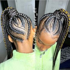 Stitch Braids Cornrows, Feed In Braids Ponytail, Cornrow Ponytail, Lemonade Braids Hairstyles, Braids Cornrows