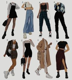 Clothing Design Sketches, Fashion Design Sketches, Different Outfits, Character Outfits, Casual Style Outfits, Mode Inspiration, Lookbook Outfits, Teen Fashion Outfits