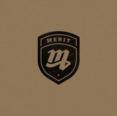 the merit logo is shown on a brown background