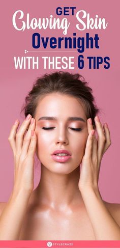 There are many ways to get perfect and glowing skin. Learn simple ways to make your skin glow overnight with these proven home remedies that don Skin Glowing Tips, Skin Care Glowing, Glow Up Transformation, Glowing Tips, Glowing Skin Overnight, Glow Your Skin, Glowing Skin Tips, What Is Health, Natural Beauty Hacks