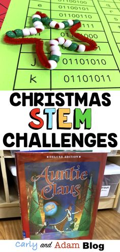 Christmas Lego Stem Activities, Christmas Tree Stem Activities, Build A Sled Stem Challenge, Stem Christmas Tree Building Challenge, Christmas Read Alouds, Auntie Claus, Coding Challenges, Christmas Stem Challenge, Christmas Read Aloud