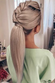 Dramatic Ponytail Hairstyles, Pony Tailed Hairstyle Wedding, Braided Styles, Glamorous Look, Hairstyles Wedding