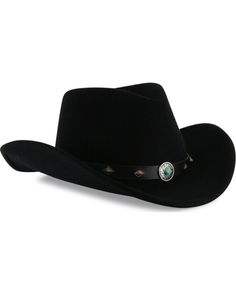 Leather Hats, Stylish Hats, Best Jeans, Felt Hat, Hat Band, Boots For Sale, Boot Shop, Black Wool, Hat Fashion