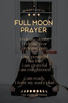 Looking for a full moon ritual that will supercharge your manifesting? I am excited to share my personal full moon ritual with you on the crystal press! Full Moon Prayer, Moon Prayer, Moon Ritual, Woo Woo