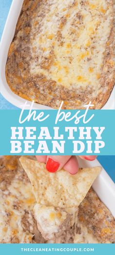 the best healthy bean dip recipe is made with cheese and ground beef it's so good to eat