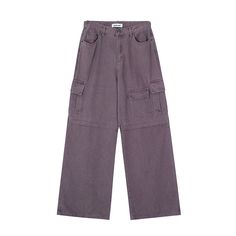 0 Casual Purple Bottoms With Pockets, Trendy Purple Pants With Pockets, Baggy Purple Bottoms For Fall, Casual Lavender Pants With Pockets, Casual Purple Straight Leg Bottoms, Purple Baggy Pants For Fall, High Rise Purple Bottoms With Pockets, Casual Purple Pants With Side Pockets, Casual High Rise Purple Pants