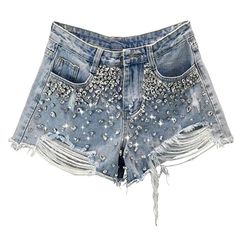 Brand Name: DEAT Material: COTTON Material: Polyester Waist Type: high Closure Type: zipper fly Wash: Medium Rhinestone Jeans, Streetwear Jeans, Abercrombie And Fitch Shorts, Street Dance, Blue Jean Shorts, Jeans For Short Women, Short Jeans, Distressed Denim Shorts, Shorts Jeans