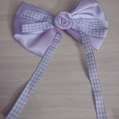 Purple Lavander Gingham Large Bow Hair Clip Accessory Kawaii Bow Hair Clip, Large Bow, Bow Hair, Women's Hair, Bow Hair Clips, Purple Hair, Hair Accessories For Women, Hair Accessory, Hot Topic