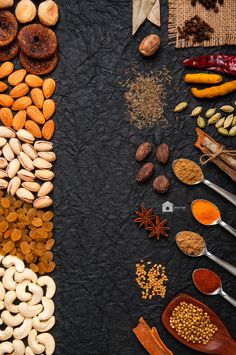 Spices and dryfruits Dryfruits Photography, Dry Fruits Photography, Spices Photography, Digital Creative Agency, Fruit Logo, Store Ads, Spice Shop, Food Photography Tips, Fruit Photography