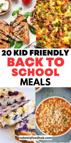 20 kid friendly back to school meals