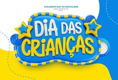 a blue and yellow sign that says dia daas criangass on it