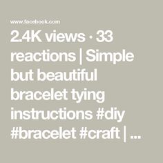 2.4K views · 33 reactions | Simple but beautiful bracelet tying instructions #diy #bracelet #craft | Craft 1 Minute | Alex Blue · I Wanna Marry You (Instrumental) Bracelet Craft, Craft Craft, Diy Bracelet, Craft Diy, Beautiful Bracelet