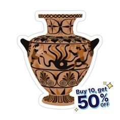 an image of a vase that is on sale for $ 50 per cention in the store