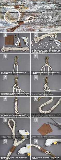 instructions to make a diy rope bracelet