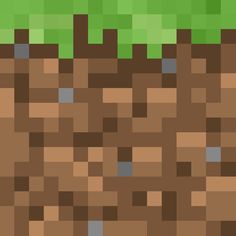 an image of a green and brown background with squares in the bottom right corner that looks like grass