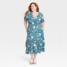 Size 1x Color Blue Floral Brand New With Tag 25” Pit To Pit, 38” Long Wrap Style With Pockets Boho Midi Dress, Target Dresses, Mini Sundress, Rose Dresses, Knox Rose, Midi Short Sleeve Dress, Short Sleeve Mini Dress, Flutter Sleeve Dress, Plus Size Shorts