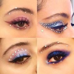 Glitter Eyeliner, Eye Makeup Designs, Elegant Makeup, Affordable Makeup, Halloween Makeup Looks, Makeup Designs, Smokey Eye Makeup, Glam Makeup