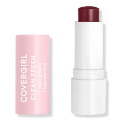 Clean Fresh Tinted Lip Balm - CoverGirl | Ulta Beauty Fresh Lip Balm, Covergirl Clean Fresh, Smoother Lips, Eye Makeup Images, How To Clean Crystals, Pomegranate Oil, Clean Vegan, Eye Makeup Designs, Smooth Lips