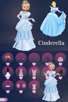 the dress up game is designed to look like princesses in their wedding gowns