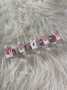 Luxury | High Quality | Handmade Press on Nails | Reusable | Can be worn multiple times with proper care. I am not responsible for any incorrect measurements, please message me for any custom sizes. IN YOUR PREP KIT YOU WILL RECEIVE: - Cuticle pusher - Nail Glue - Buffer  - Sticky Tabs - Nail File Sheer Pink Nails With Design, Nail Press On, Uñas Press On, Nails Press On, French Tip Nails With Bow, Short White French Tip, Press On Nails Business, White Nails With Designs, Printable Nail Art Practice Sheet