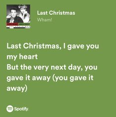 Last Christmas Lyrics Wallpaper, Last Christmas Wham Aesthetic, Taylor Swift Lyrics Christmas, Christmas Song Lyrics Aesthetic, Wham Last Christmas Album Cover, George Michael Lyrics, Girly Christmas Gifts