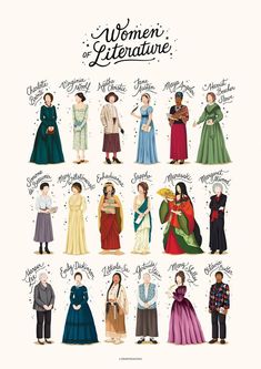 an illustrated poster showing different types of women's clothes and their names in french