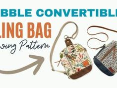 an advertisement for the sling bag sewing pattern