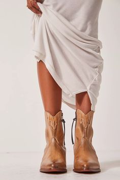 New Frontier Western Boot | Free People Cheap Trendy Cowboy Boots For Fall, Fall Heel Boots 2022, Luxury Fall Moto Ankle Boots, Luxury Western Ankle Boots, Luxury Closed Toe Spring Boots, Luxury Snip Toe Ranch Boots, Midcalf Tan Boots, Luxury Western Ankle Cowboy Boots, Luxury Western Chelsea Boots For Women