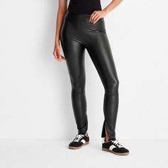 36 Birthday, Ponte Leggings, Fashion Closet, Recycled Polyester Fabric, Faux Leather Fabric, 2023 Fashion, High Rise Leggings, Faux Leather Leggings, Bottom Clothes