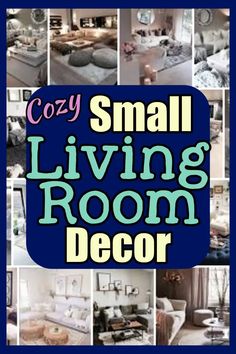 small living room decor collage with photos