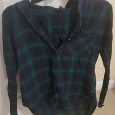 Forever 21 Blue and Green Flannel Size Small Blue And Green Plaid, Green Flannel, Roof Trusses, Green Plaid, Forever 21 Tops, Blue And Green, Roof, Forever 21, Plaid