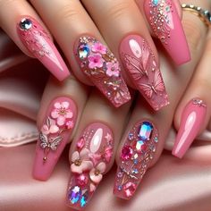 Nails Rose, Luminous Nails, 3d Flower Nails, Flower Blooming, Nail Painting, Pumpkin Nails, Beautiful Nail Designs, Manicure Y Pedicure