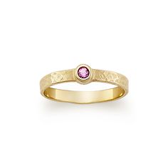 This hammered 14k gold ring - available in lab-created blue, pink or white sapphire - is perfect for stacking. Wear alone for a subtle touch of sparkle or pair with the Petite Gemstone Studs for a look that truly shines. Hammered Ring, Hammered Rings, James Avery, Gemstone Studs, Pink Gemstones, 14k Gold Ring, White Sapphire, Pink Sapphire, Gemstone Ring