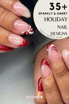 Looking for holiday nail inspo? These stunning holiday nails are everything you need for Christmas, New Year's, and beyond! From classic reds and greens to glittery accents, minimalist designs, and trendy winter nail art, these ideas work on almond, square, and oval shapes—no matter the length. Sleigh your festive look with chic, classy, and sparkly nail designs that scream holiday vibes! Save this pin for all the must-have Christmas and New Year's nail trends of 2024 and 2025. Sparkly Nail Designs, Holiday Nail, Holiday Vibes, Winter Nail Art, Trendy Winter, Winter Nail, Sparkly Nails, Minimalist Designs