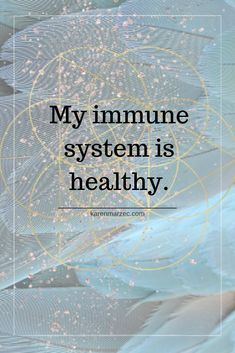 An affirmation for everyday -- "My immune system is healthy." Your cells are listening -- use the power of your words, thoughts and intentions to affirm your health and vitality.  May you be healthy. May you be whole. May you be happy.   #energy #energyhealing #affirmations #energymedicine #positivequotes #wellness #immunesystem #affirmationsforhealth # Affirmation For Healing, Healing Quotes Health, Gift Of Healing, Establish Boundaries, Affirmation Daily, Grateful Quotes, Inner Knowing, Health Affirmations