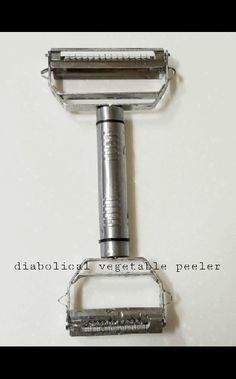 Diabolical vegetable peeler or uncategorized medical instrument? Medical Instruments, Vegetable Peeler, Meat Tenderizer, Medical, Meat