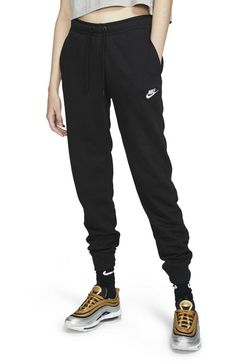 Jogging Nike, Beige Hose, Black Nike Sweatpants, Fleece Pants Women, Adidas Hose, Women's Sportswear, Nike Sweatpants, Black Sweatpants, Street Look