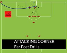 the attacking corner for post drills is shown in this screenshote from an interactive soccer game