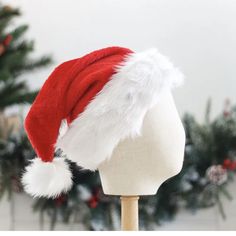 Soft And Comfortable Material: The Santa Hat Is Made Of High-Quality Plush. Red Velvet Fabric And Double Comfortable Liner Make Adult Santa Hats Soft And Good Touch Feeling. Christmas Hats Can Be Hand-Washed And Saved Until The Next Christmas. Classic Christmas Decorations & Gifts: The Plush Santa Hats Are Great Accessories For Holiday Christmas Costume Parties, Which Can Create A Pleasant And Interesting Atmosphere. Great And Interesting Gifts For Friends, Families, Etc. Thickened And Warm: The Plush Hat, Christmas Hats, Christmas Decorations For Kids, Holiday Hats, Santa Claus Hat, Baby Boy Accessories, Santa Hats, 3d Christmas, Christmas Plush