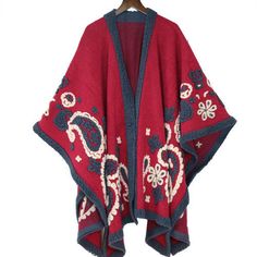 Ethnic style wool shawl, women's autumn and winter cape blanket, oversized scarf, thickened warmth, shawl split shawl Size：130*160cm Material：Cashmere Cape Blanket, Winter Cape, Oversized Scarf, Wool Shawl, Ethnic Style, Animal Jewelry, Ethnic Fashion, Womens Fall, Autumn And Winter