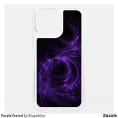 purple fractal phone case for the iphone 11