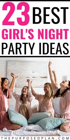 50th Birthday Slumber Party Ideas, Womens Night In Party Ideas, Night Out Ideas Friends, Party Ideas For Ladies Night, Women Only Party Ideas, Girls Night In Games Activities, Ladies Night In Ideas Activities, Mom Night In Ideas, Random Party Ideas