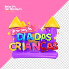 the logo for diadas criangas, which is also used as an advertisement